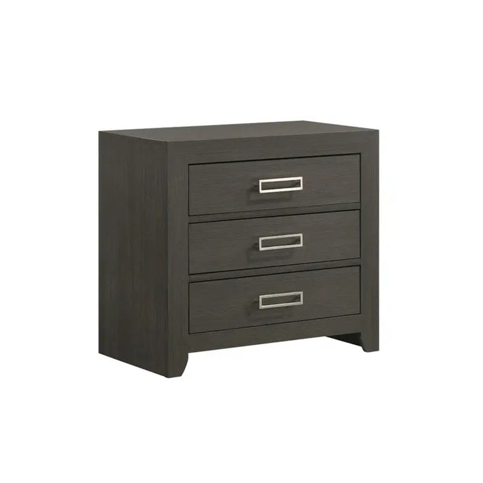 Elements International Sasha Nightstand in Charcoal image