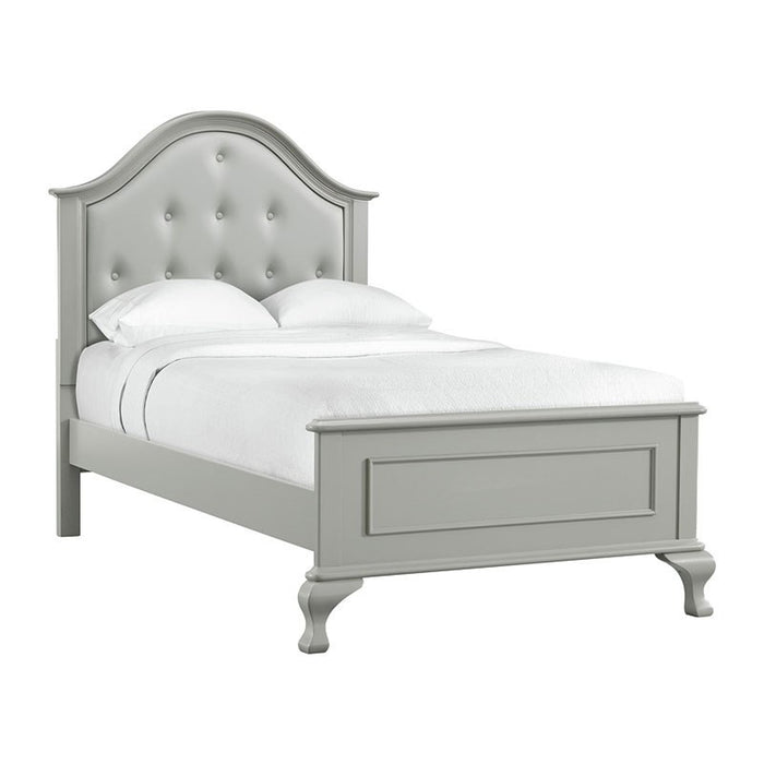 Elements International Jesse Youth Full Panel Bed in Grey image