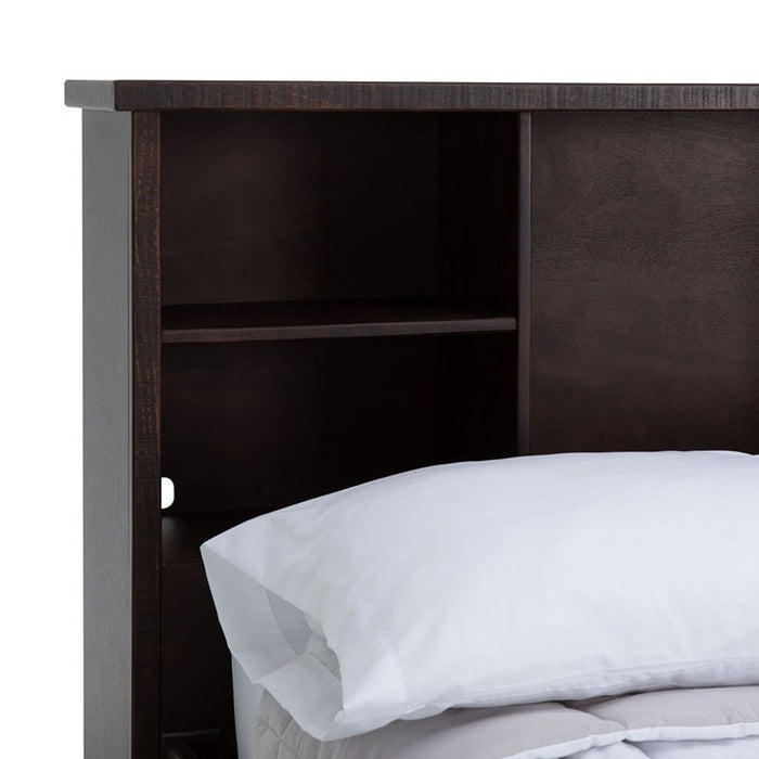 Elements International Vista Captain Bed Full Storage Bed in Brown