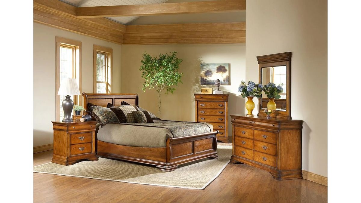 Elements International Shenandoah Chest in Classic Oak