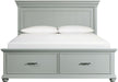 Elements International Slater Queen Storage Bed in Grey image