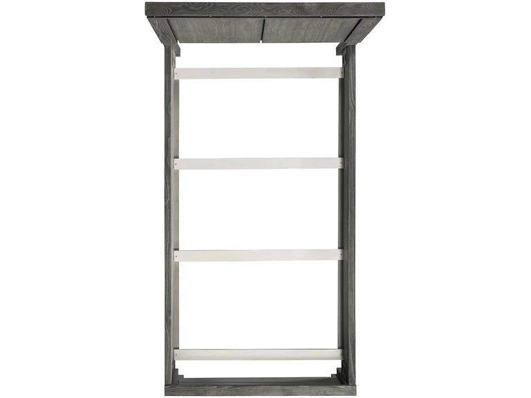 Elements International Wade Twin Bed in Gray